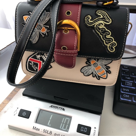 Patch Trendy Purse Clutch with Long Cross Body Strap - Picture 14 of 14